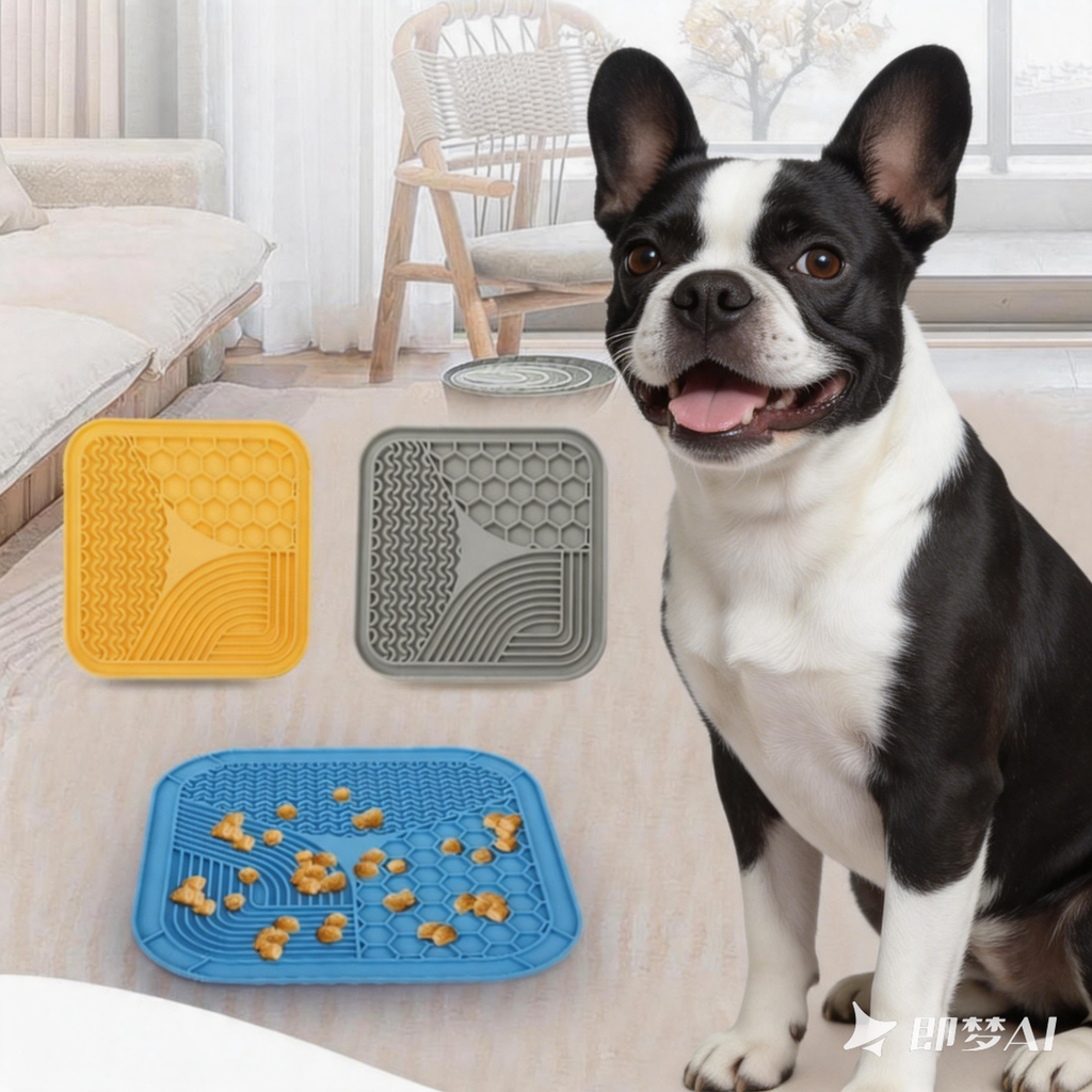 Dog Slow Feeder Bowl — Anti-Gulping Interactive Feeder, Promotes Healthy Eating — Designed for French Bulldogs — Pet Supplies